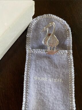 Kirk Stieff Pewter Geese Pin - P. Buckley Moss